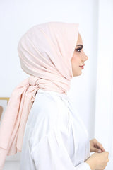 Women's Cotton Jazz Shawl - Powder Pink () - TryAladdin