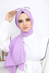 Women's Cotton Jazz Shawl - Soft Lilac - TryAladdin