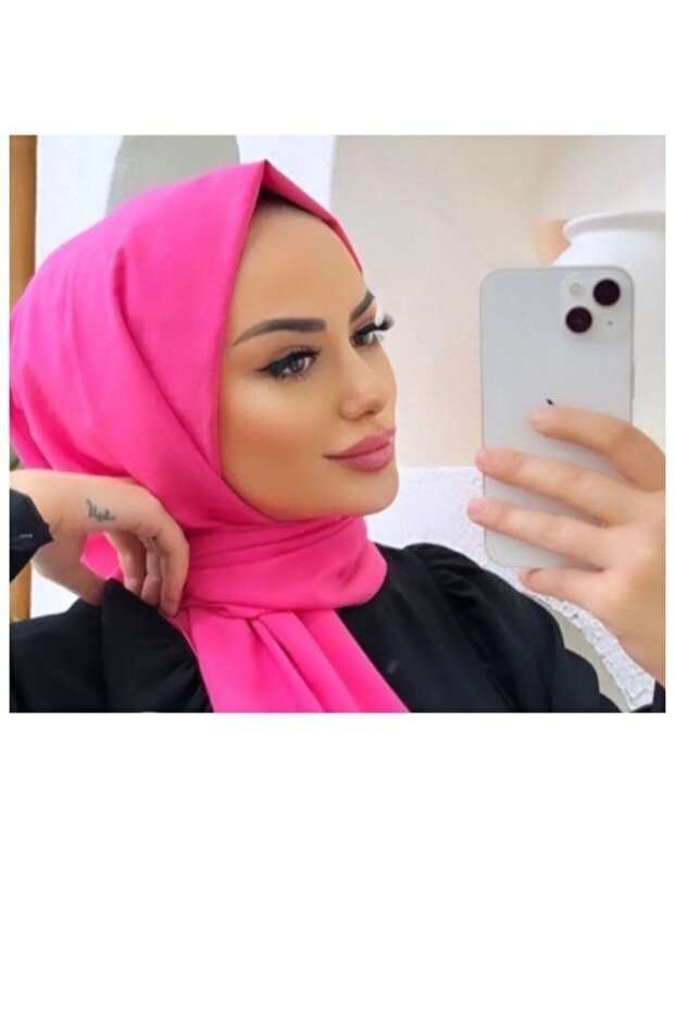 Women's Cotton Jazz Shawl - Vibrant Fuchsia - TryAladdin