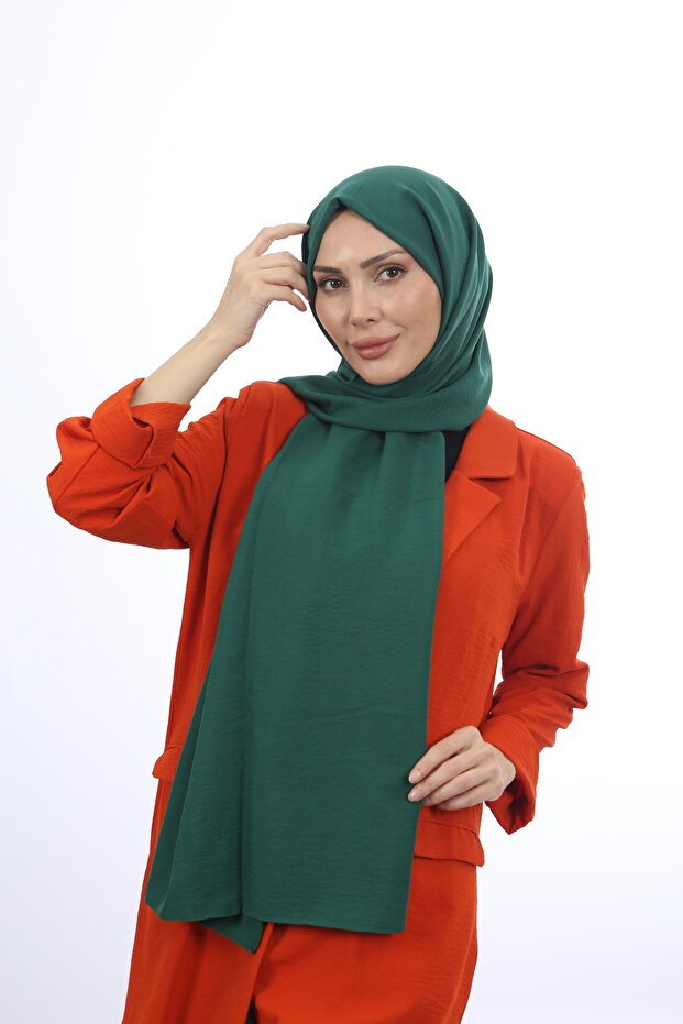 Women's Emerald Cotton Crush Jazz Shawl - TryAladdin