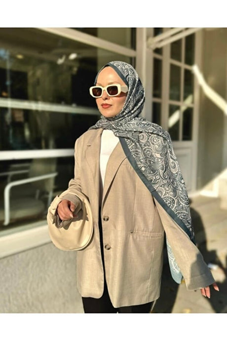 Women's Ethnic Patterned Cotton Shawl - 90cm Soft & Stylish - TryAladdin