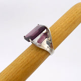 Women's Genuine Amethyst Stacking Ring