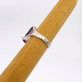 Women's Genuine Amethyst Stacking Ring