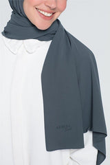 Women's Grey Medina Silk Blend Shawl - TryAladdin