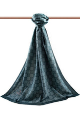 Women's Luxury Medina Silk Shawl - Emerald Green - TryAladdin