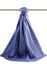 Women's Luxury Medina Silk Shawl - Indigo Blue - TryAladdin