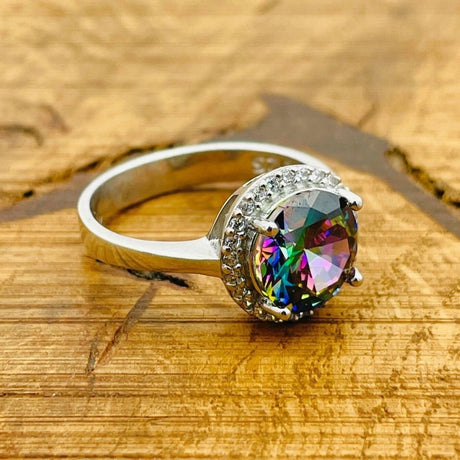 Women's Mystic Topaz Ring - TryAladdin