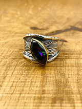 Women's Mystic Topaz Silver Ring