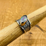 Women's Mystic Topaz Silver Ring