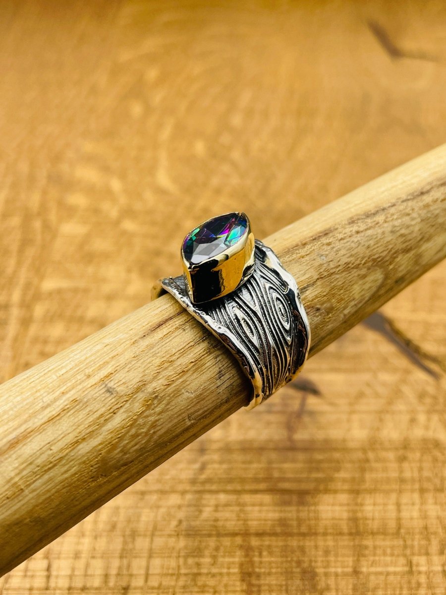 Women's Mystic Topaz Silver Ring