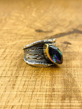 Women's Mystic Topaz Silver Ring