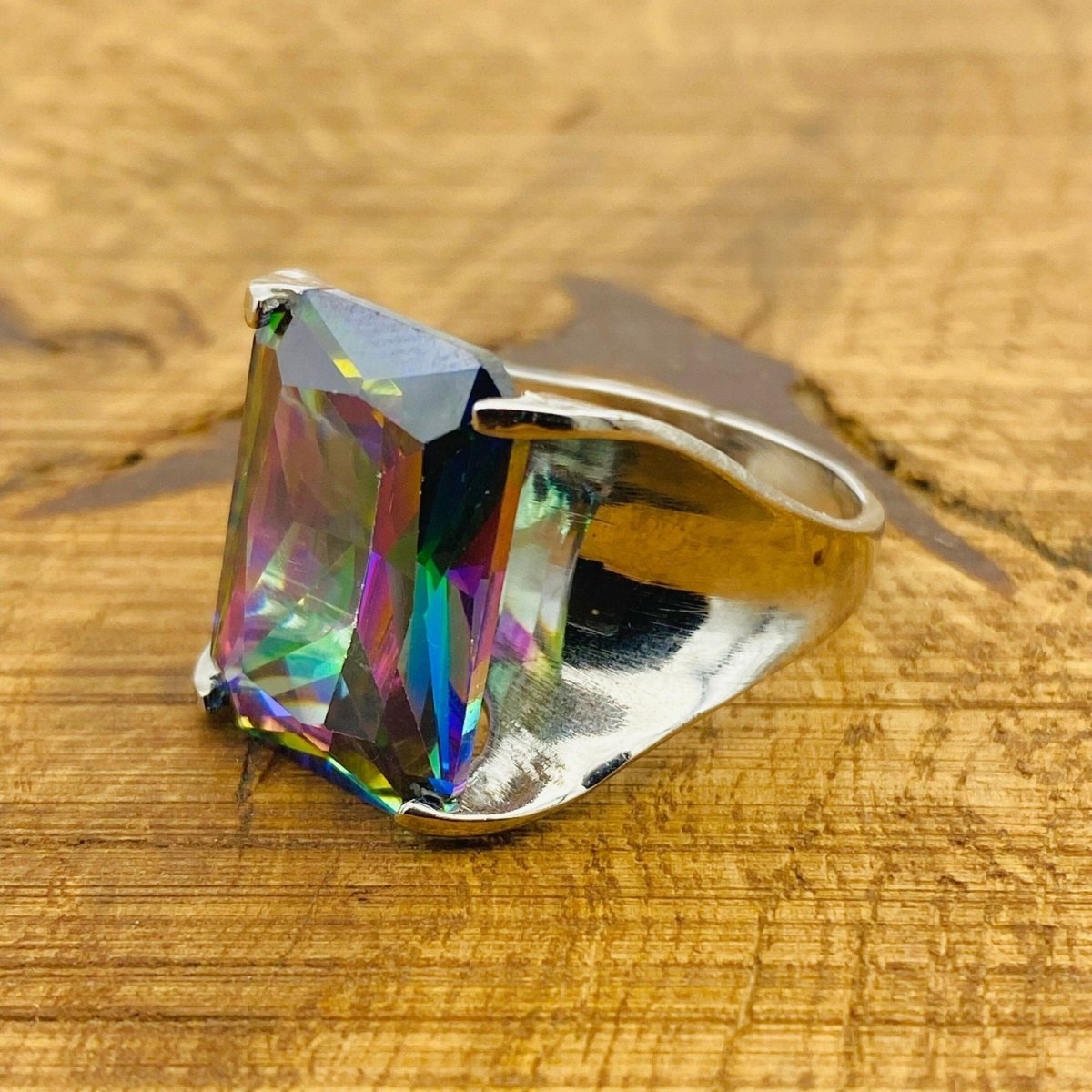 Women's Mystic Topaz Stacking Ring