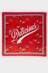 Women's Patterned Voile Scarf - Tomato Print - TryAladdin