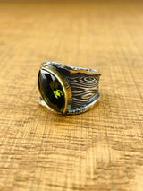 Women's Peridot Silver Ring