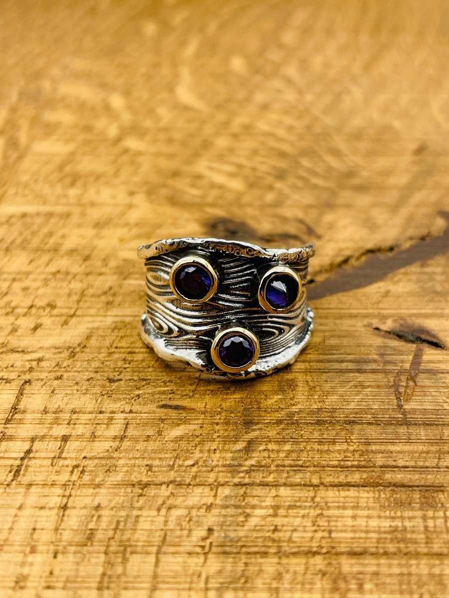 Women's Purple Amethyst Multi Stone Ring