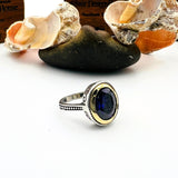 Women's Purple Amethyst Oval Stone Ring