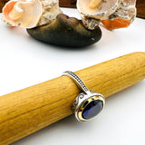 Women's Purple Amethyst Oval Stone Ring