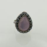 Women's Quartz Silver Ring