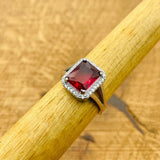 Women's Ruby Silver Ring - TryAladdin