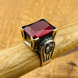 Women's Ruby Silver Ring - TryAladdin