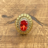 Women's Ruby Sterling Silver Ring