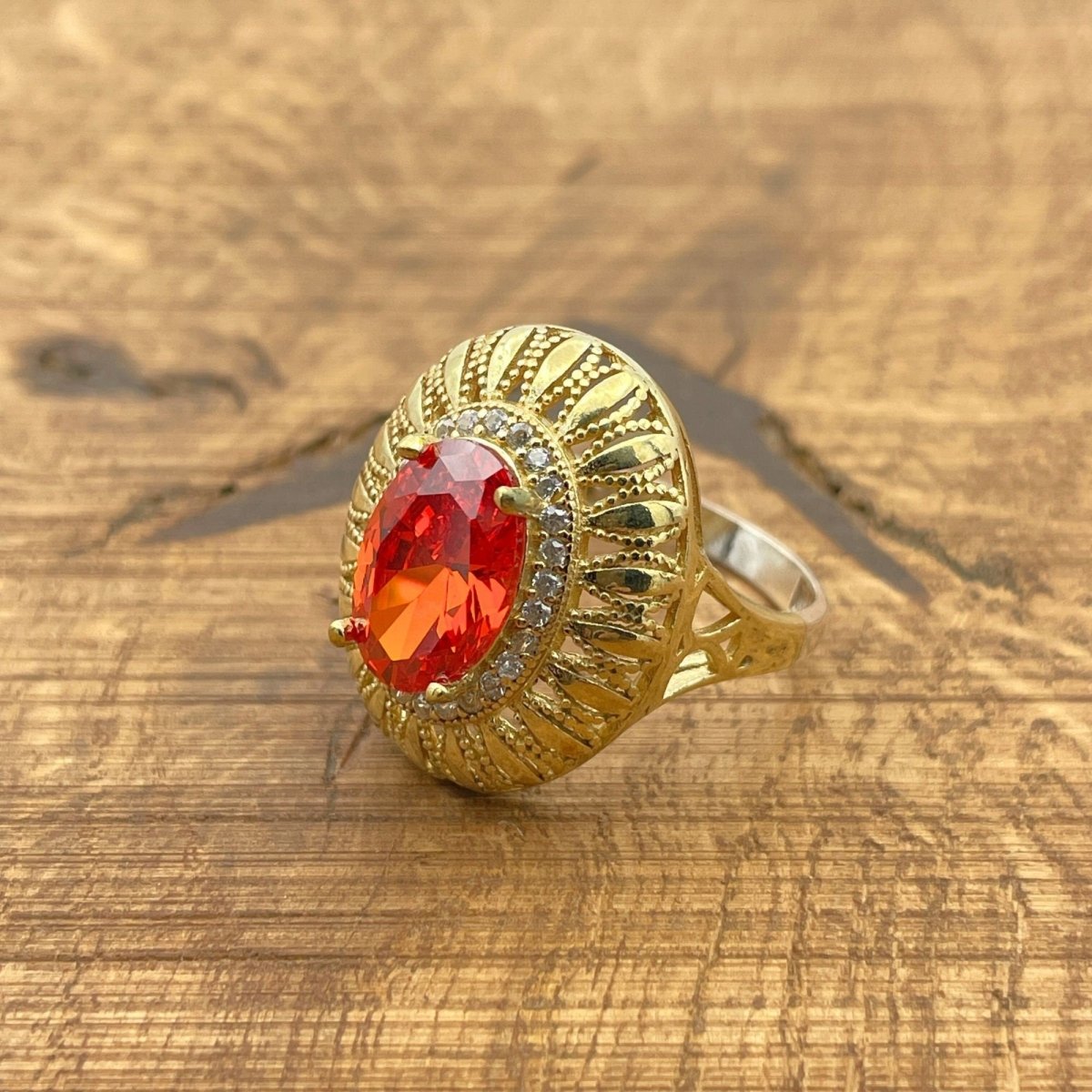 Women's Ruby Sterling Silver Ring