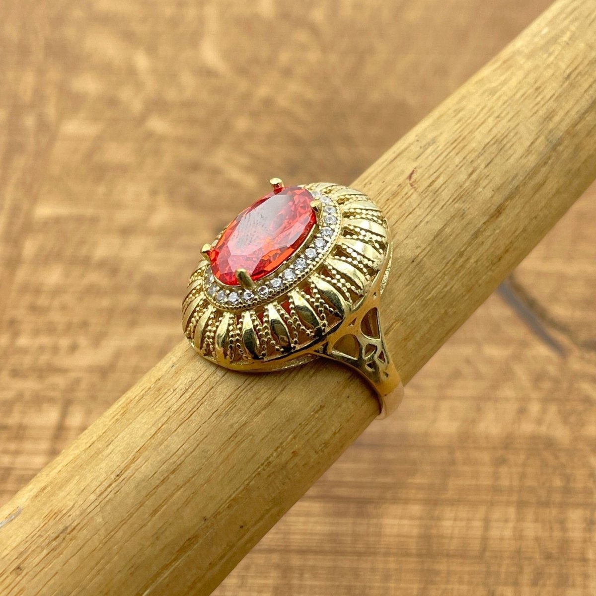 Women's Ruby Sterling Silver Ring