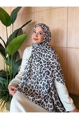 Women's Soft Cotton Leopard Print Shawl - Vera Series - TryAladdin