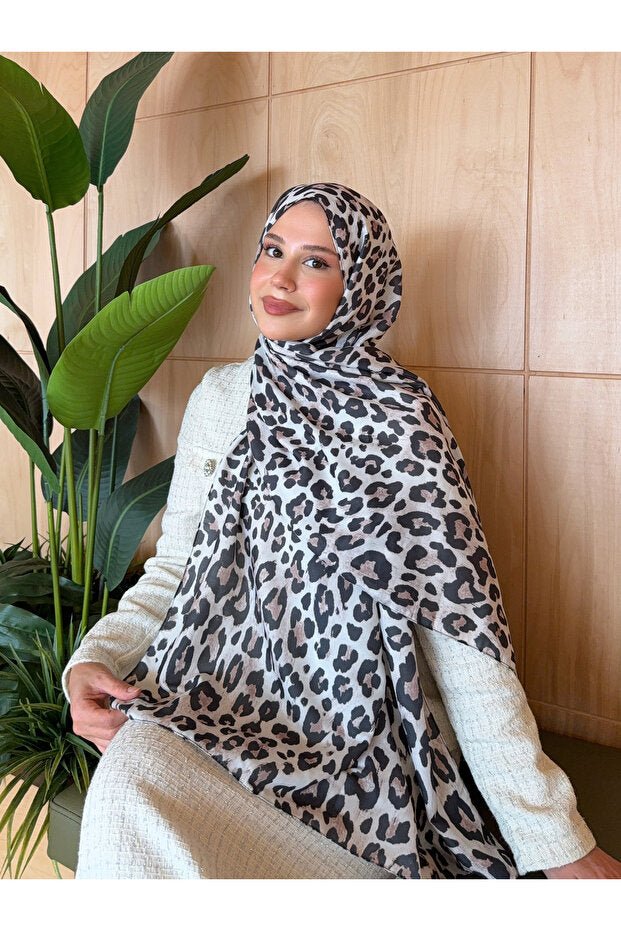Women's Soft Cotton Leopard Print Shawl - Vera Series - TryAladdin