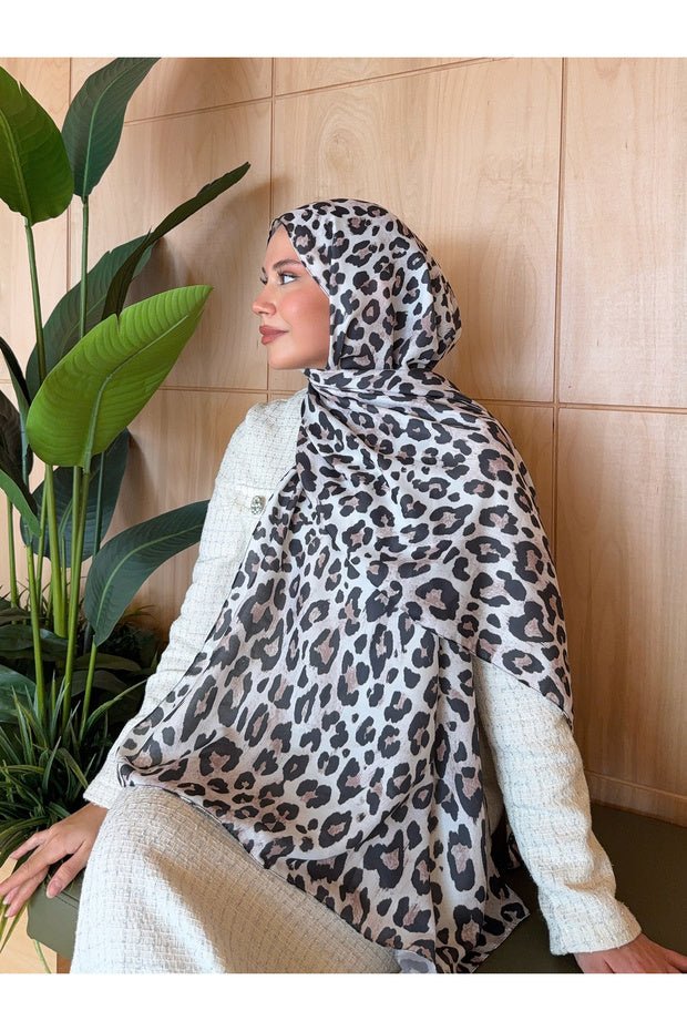 Women's Soft Cotton Leopard Print Shawl - Vera Series - TryAladdin