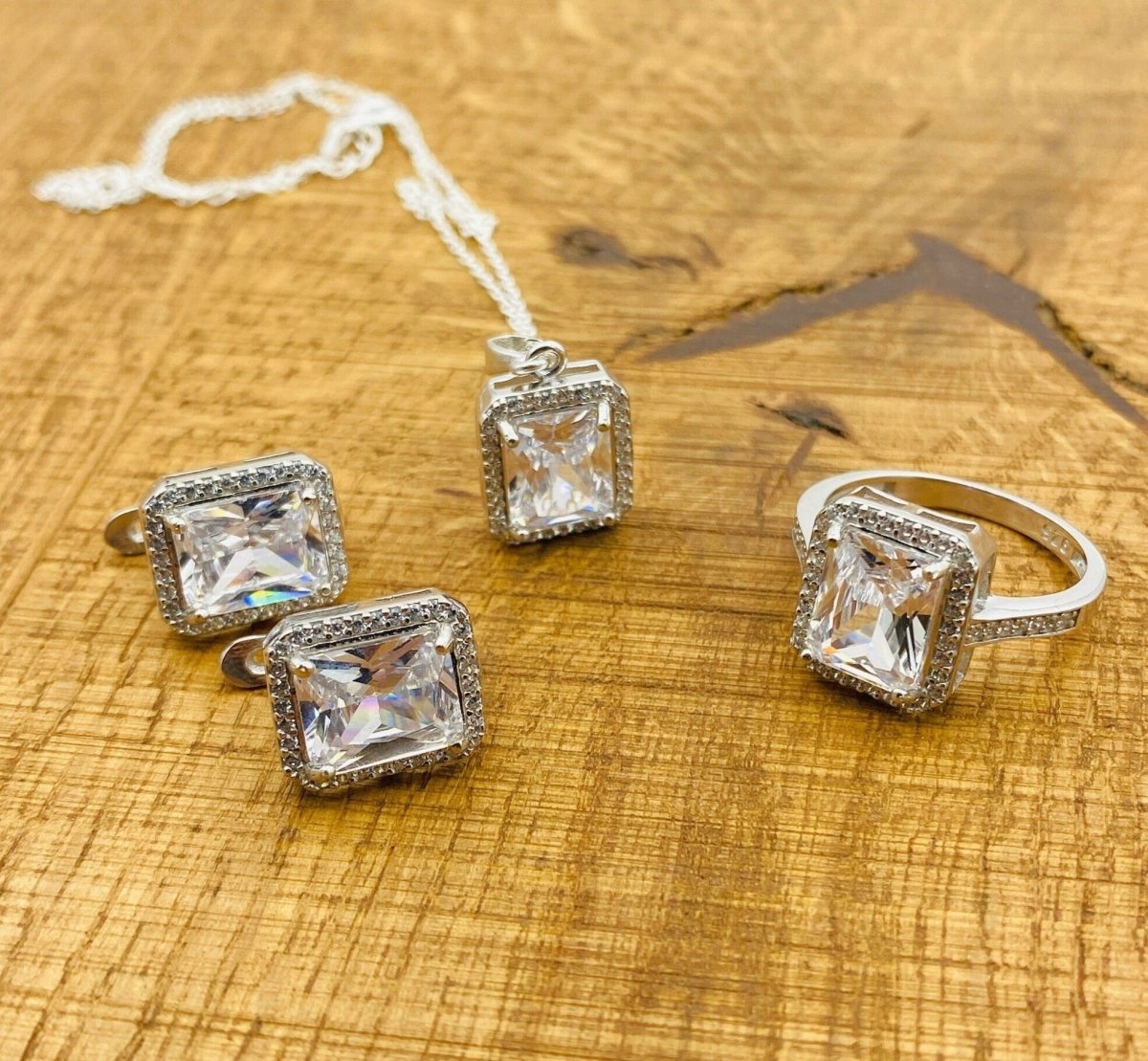 Women's Zircon Stone Jewelry Set