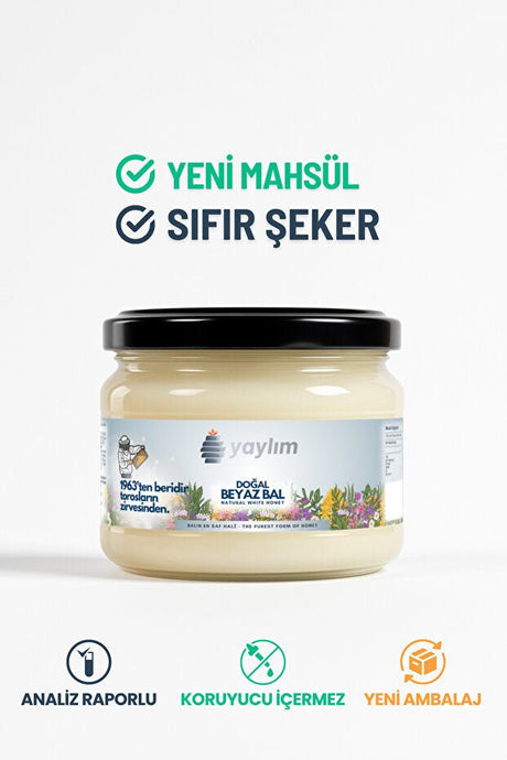 Yaylim Premium Natural White Honey - 350g - TryAladdin