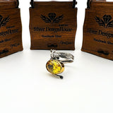 Yellow Citrine Stone Women's Ring