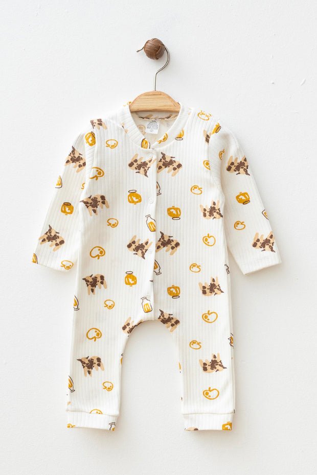 Yukobaby Premium Infant Cotton Romper - Little Cows Pattern 3 - 9 Months - TryAladdin