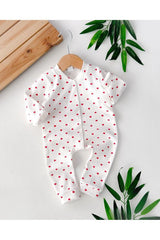 Yukobaby Premium Newborn Baby Heart Snap Romper - TryAladdin