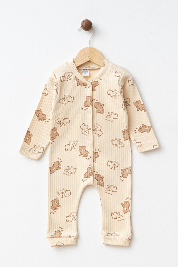 Yukobaby Premium Soft Cotton Hug Bear Romper - 3 - 9 Months - TryAladdin