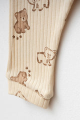 Yukobaby Premium Soft Cotton Hug Bear Romper - 3 - 9 Months - TryAladdin