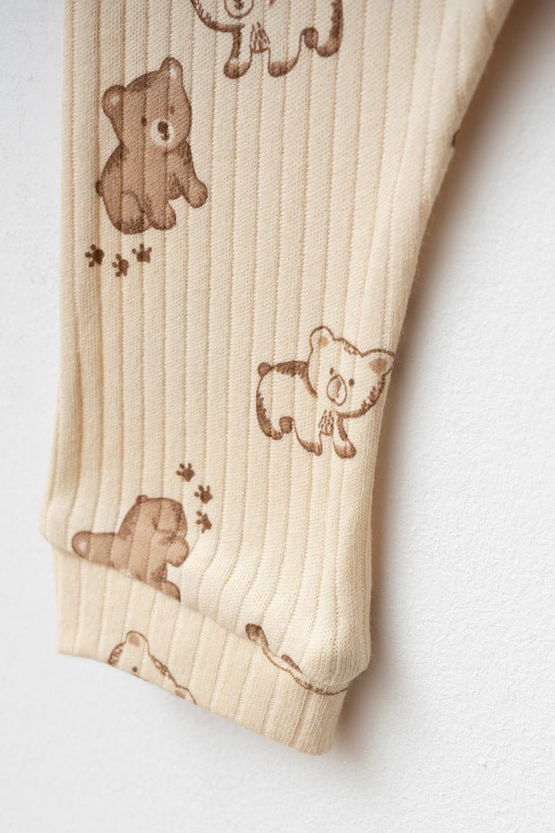 Yukobaby Premium Soft Cotton Hug Bear Romper - 3 - 9 Months - TryAladdin