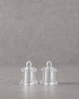 Elegant Clear Glass Salt Pepper Shaker Set Professional Kitchenware