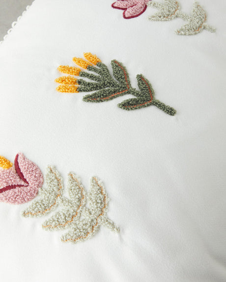 Premium-Embroidered-Punch-Needle-Decorative-Cushion-Ecru