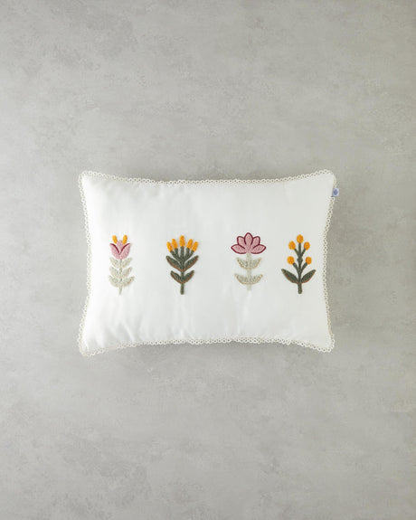 Premium-Embroidered-Punch-Needle-Decorative-Cushion-Ecru