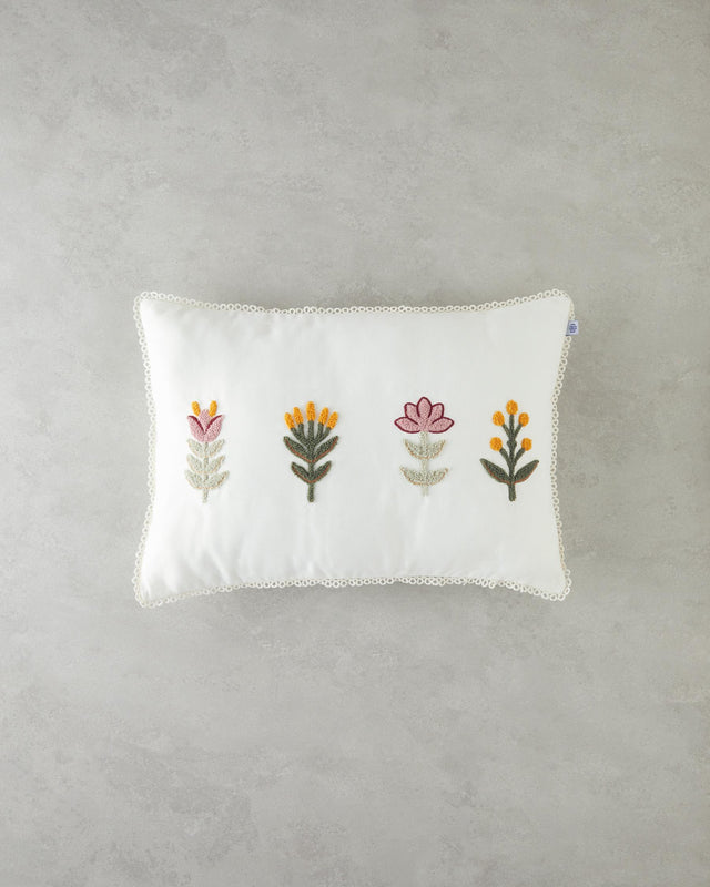 Premium-Embroidered-Punch-Needle-Decorative-Cushion-Ecru