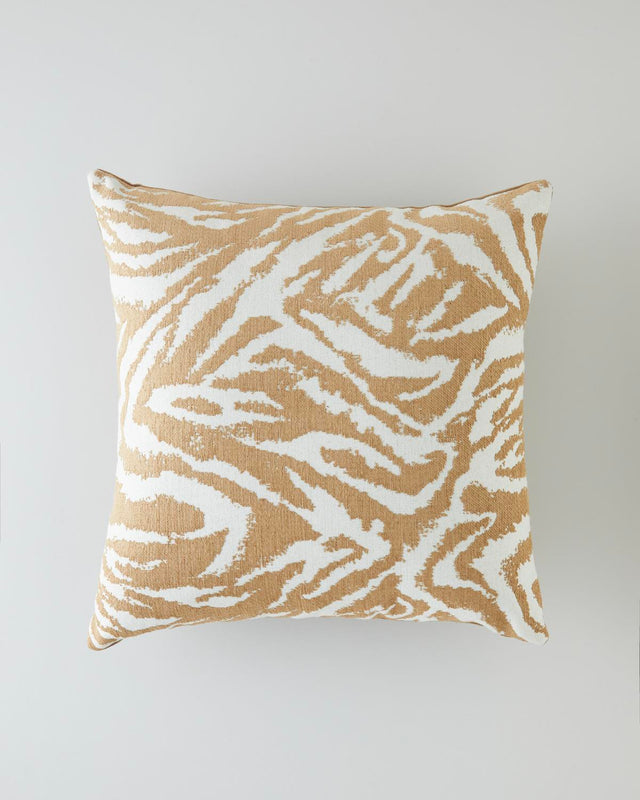 Premium Zebra Pattern Decorative Pillow - Light Brown