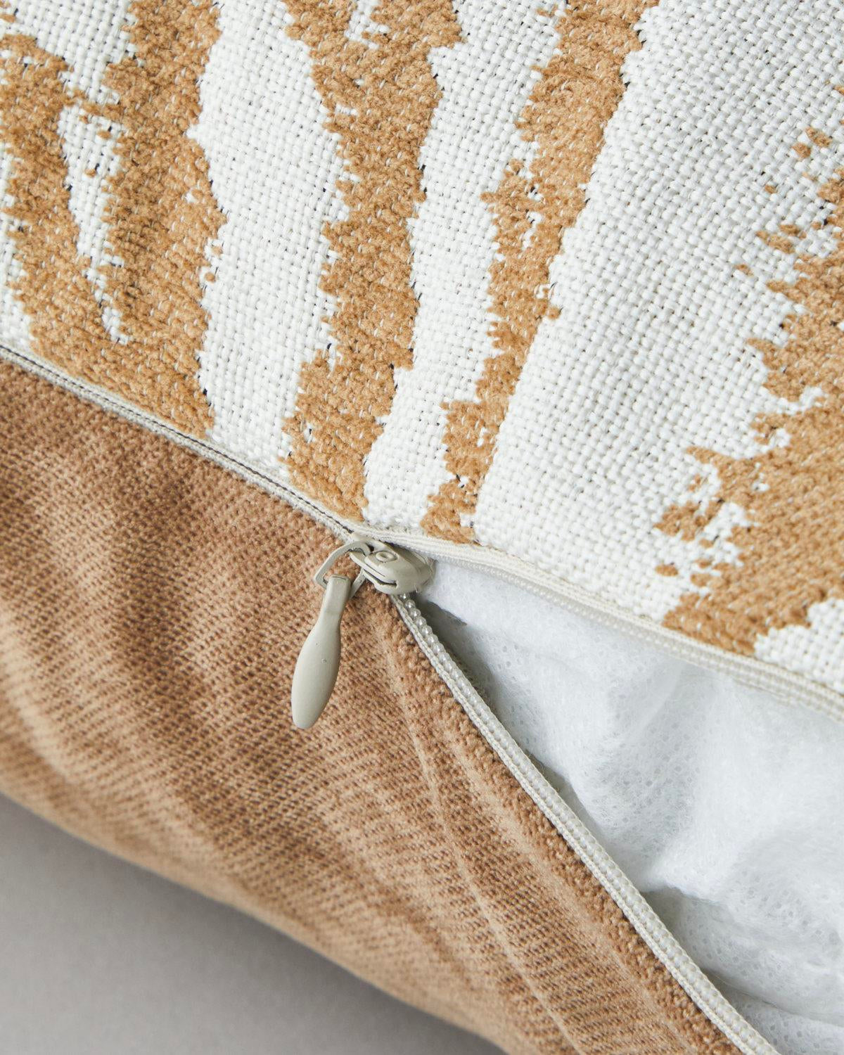 Premium Zebra Pattern Decorative Pillow - Light Brown