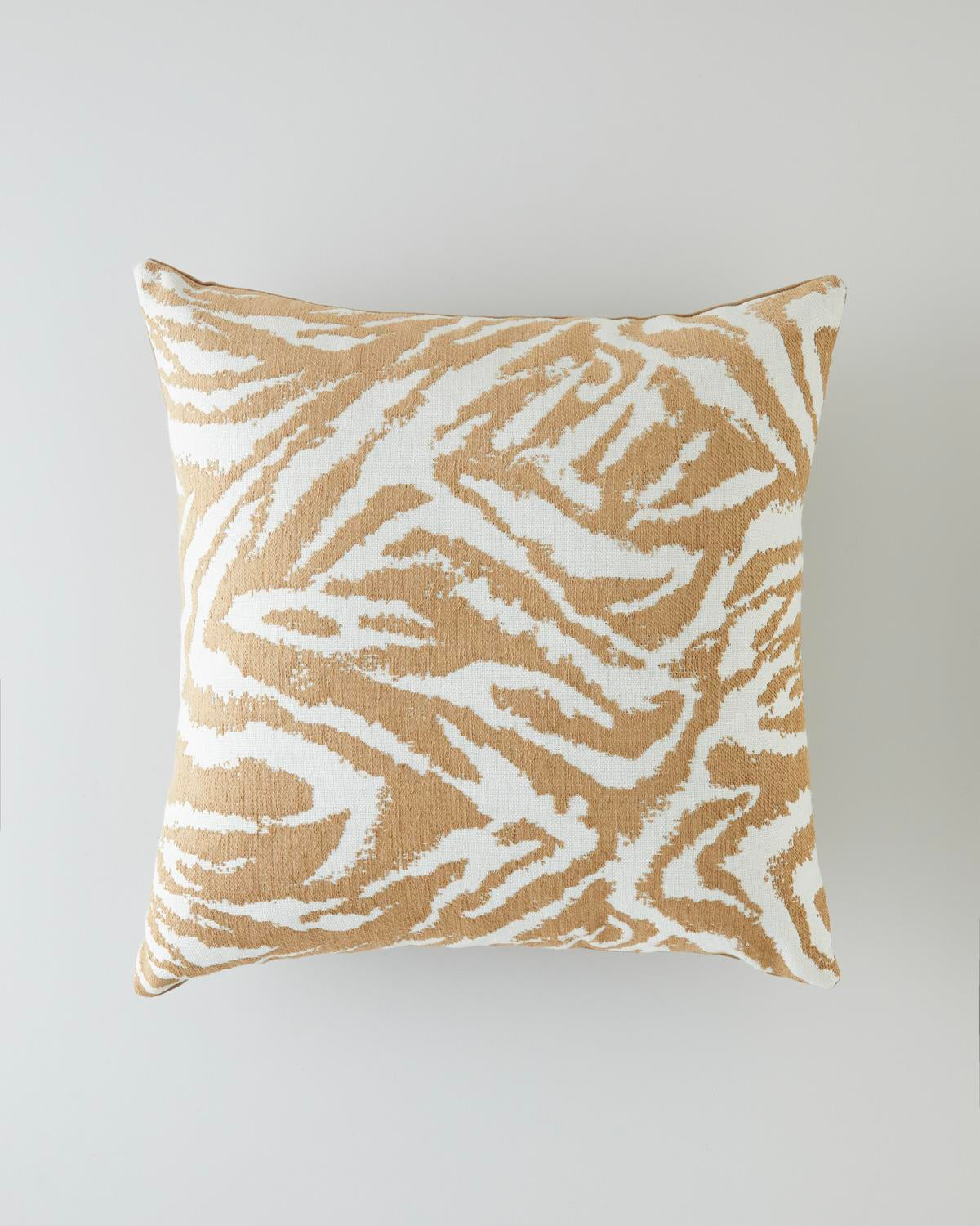 Premium Zebra Pattern Decorative Pillow - Light Brown