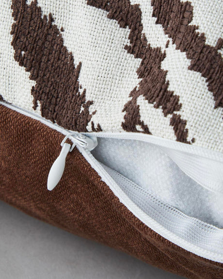 Professional-Zebra-Print-Decorative-Accent-Pillow-Cover-Coffee-Brown