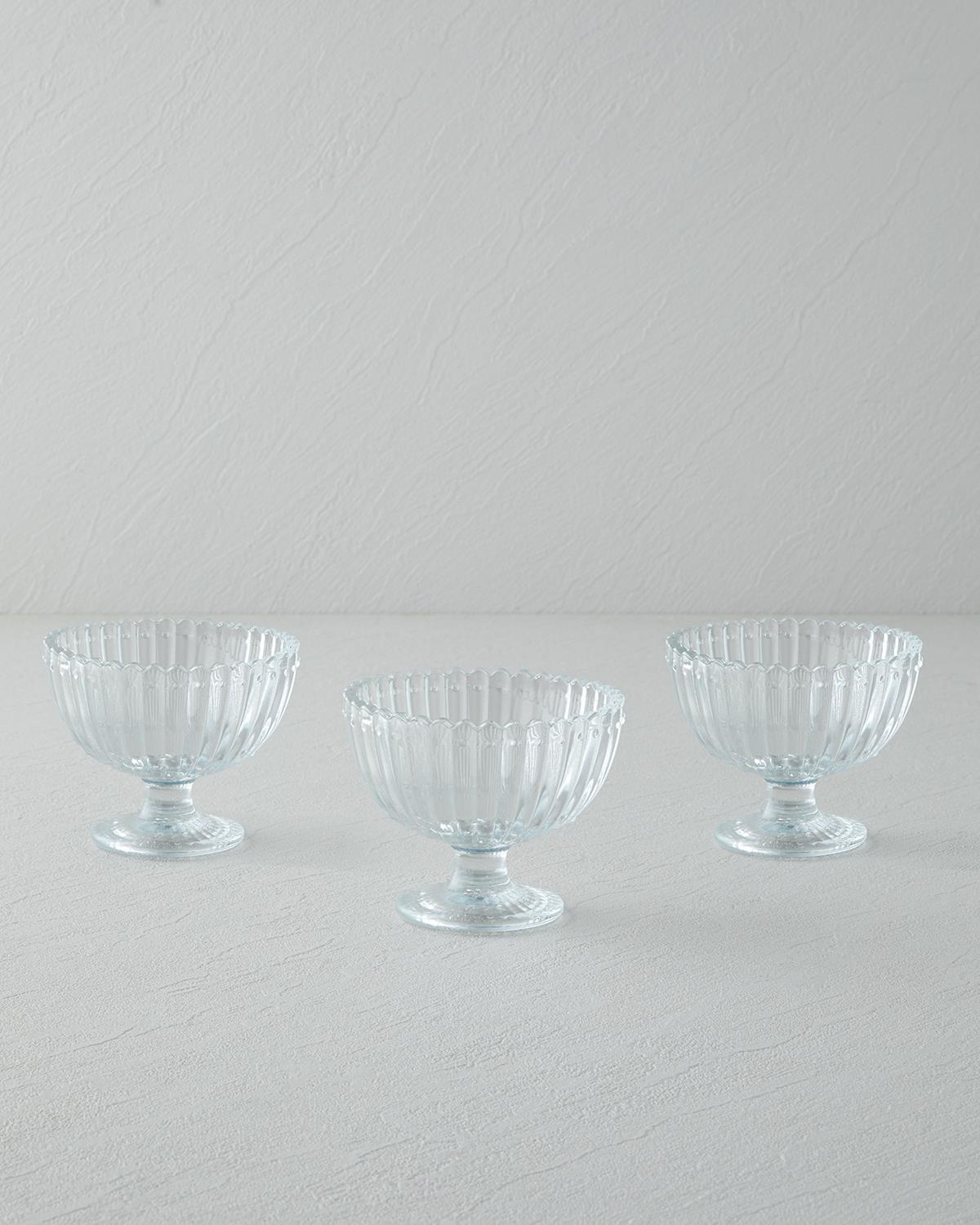 Professional Transparent Glass Beverage Cups - 170ml 3-Pack