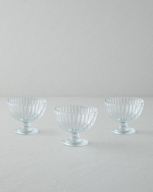 Professional Transparent Glass Beverage Cups - 170ml 3-Pack