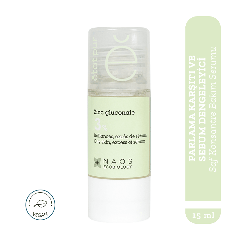 Zinc Gluconate 3% Pure Active - Mattifying & Purifying Concentrate for Oily Skin - TryAladdin