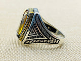 Zultanite Stone Silver Ring - TryAladdin